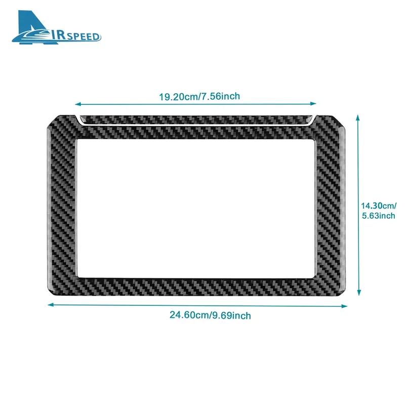 Real Soft Carbon Fiber Sticker Trim LHD RHD For Suzuki Jimny      2024 2025 Car Central Control Screen Frame