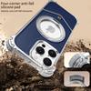 For iPhone 14 Pro Max Case PU Covered Metal Boardless Phone Back Cover with Kickstand