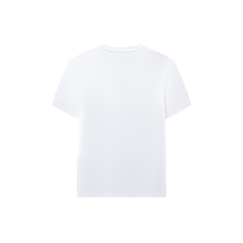 FILA T-Shirts Men's White Crew Neck Moderate Straight Fit F51M118158AWT
