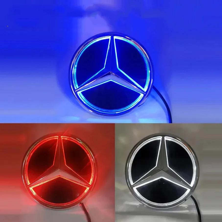 Přední mřížka auta Logo Světlo Zrcadlová plocha LED Odznak Znak Svítící Dekorativní Světlo Pro Mercedes Benz W205 W218 W207 W176 W212