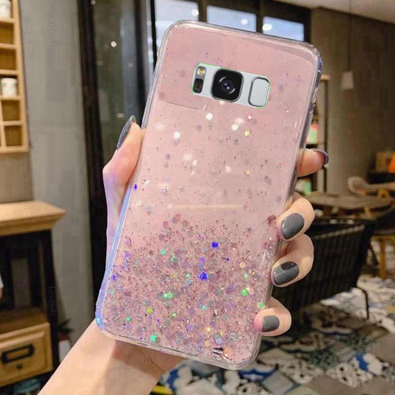 Pentru samsung galaxy S8 plus s8+ G955F G955FD Husă cu sclipici pentru telefon Husă moale din silicon Husă completă pentru samsungS8plus Husă din spate