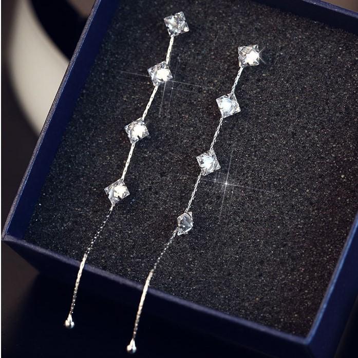 

Серьги-гвоздики из стерлингового серебра S925 пробы, длинные серьги-гвоздики темперамента