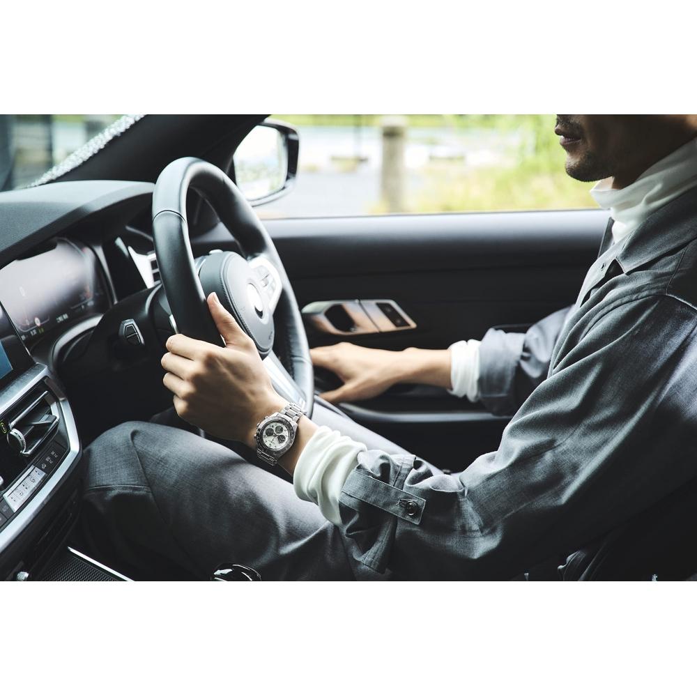 [Seiko Uhr] Armbanduhr PROSPEX SPEEDTIMER Solar Chronograph Large SBDL095 Herren Silber