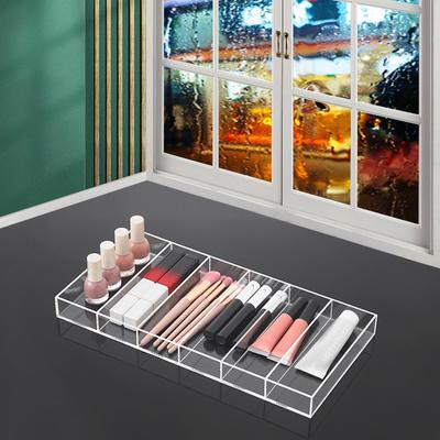Présentoir Organisateur de Lunettes en Acrylique Transparent Boîtier 6 Emplacements pour Bijoux