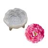 Candle Moulds Peony Flower Shaped Hand-Making Soap Molds Clay Mould Silicone Material Perfect Gift for Hand-Making Lover