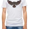 Mystical Owl Hibou Eule Uhu Short Sleeve White Unisex T Shirt K258