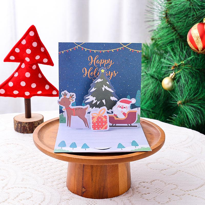 3D Pop-Up Christmas Card: Handmade Thanksgiving Gift for Teachers