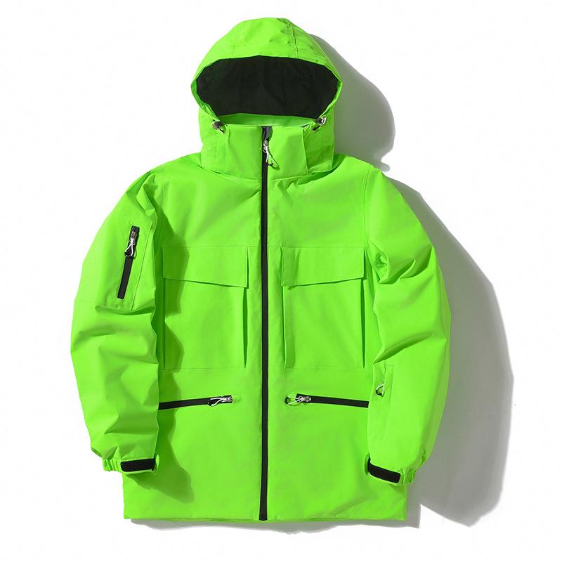 Unisex Skijacke 24/25: Winddicht, Wasserdicht, Warm, Single-Board-Stil für Outdoor-Wintersportarten.