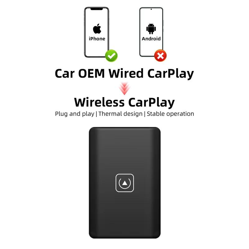 Langjing Wireless CarPlay Adapter for Apple iPhone Wired To Wireless CarPlay Plug and Play USB Connection Auto Car