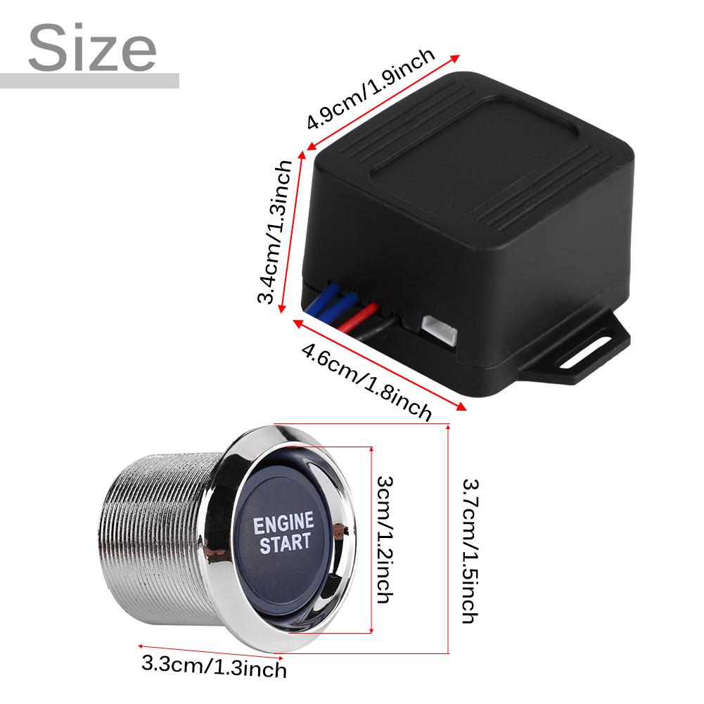 Universal 12V Car Vehicle Engine Start Push Button Switch Ignition Starter