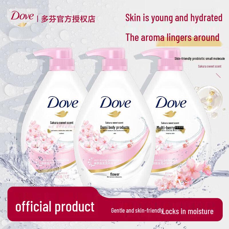 Гель для душа Dove Глубокое питание Цветок вишни
