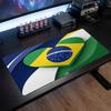 Brazil Football Crest Mouse Pad, Extended Non Slip Rubber Desk Mat for Gaming Office Laptop Fan Gift