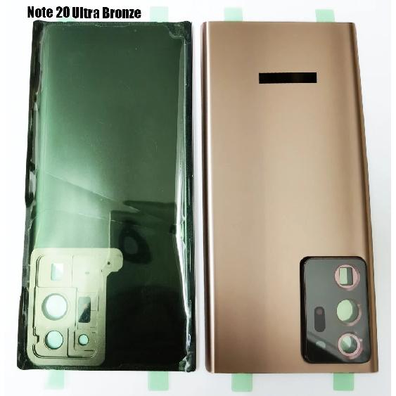 OEM Original Back Cover for SAMSUNG S22 S21 S20 Ultra/S21 Plus/Note 20 Ultra Back Glass Housing Bezel with Camera Lens&amp;Adhesive