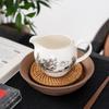 Chinese Blue & White Porcelain Tea Set: Gong Dao Bei, Milk Pot, Tea Separator