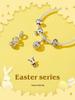 Ziyun Silver S925 Easter Egg Pendant: Fashionable, Openable, DIY Beaded Accessory SCC1465