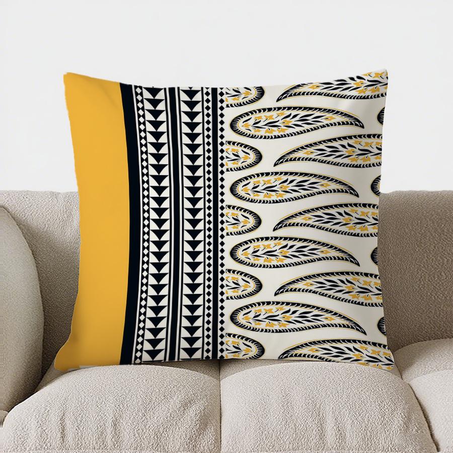 Home Decor Festive Floral Patterned Pillow Pattern Cushion Cover Suitable for Sofa Bedroom Car Pillow Cover