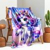 1PC Purple unicorn blanket, al season lightweigh Poster blanket home office outdoor nap multifunc Poster blanketional blanket