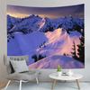 Snow Mountain Tapestry Snow Covered Trees Tapestry Natural Scenery Tapestry Wall Hanging Tapestries Art Living Room Bedroom Dorm