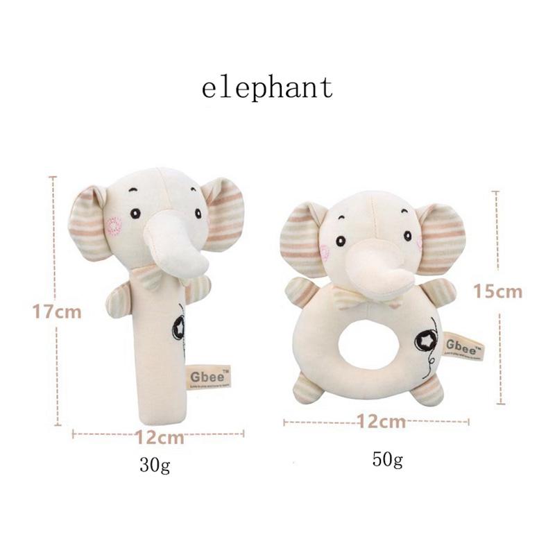Organic Cotton Baby Hand Crank, Newborn Soothing Doll, 0-1 Year Old Baby Toy Hand Bell