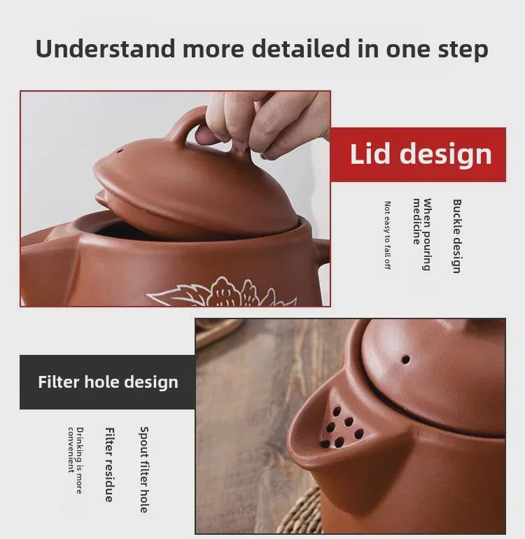 Fully Automatic Electric Chinese Medicine Decoction Pot - Purple Sand Casserole Frying Pan for Home Use