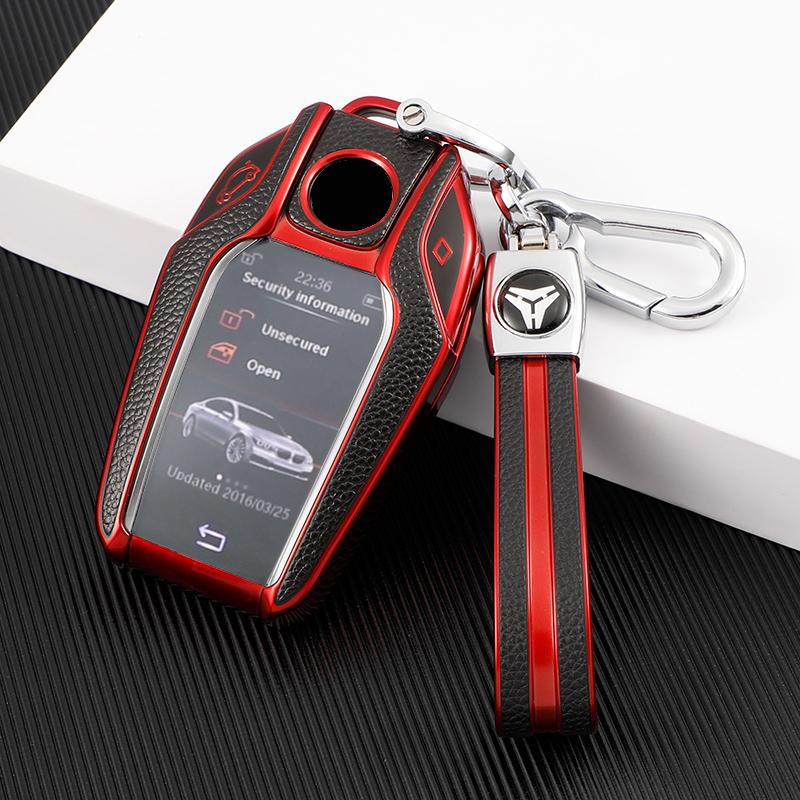 For BMW 5 7 Series G11 G12 G30 G31 G32 I8 I12 I15 G01 X3 G02 X4 G05 X5 G07 X7 Car Smart Key Case Protective Cover Shell Bag