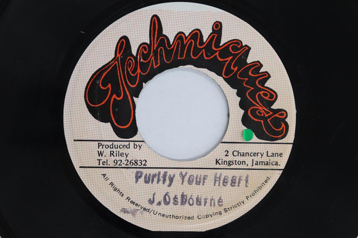 

7inch Record JOHNNY OSBOURNE - Purify Your Heart / Version NONE TECHNIQUES Jamaica Reggae, Ska & Dub Used