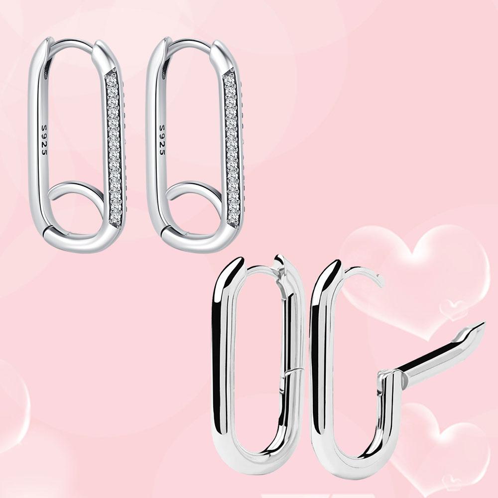 

2024 Simple And Smooth Me Earrings For Women Sparkling Side Diamonds earrings Jewelry Mothers Day Gift Pendientes Classic style