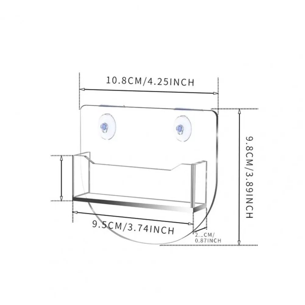 Window Mount Business Card Holder Suction Cups Business Card Box  Commercial Buildings