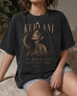 T-shirt Unisexe Cadeaux pour Fans Concert Kehlani Tournée Mondiale 2026