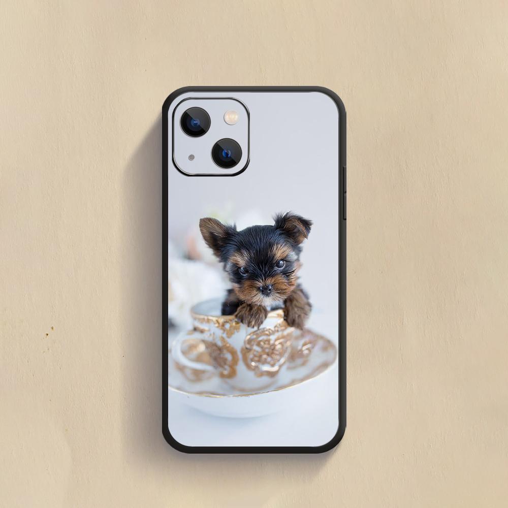 Roztomilé pouzdro na telefon pro psa Yorkies pro iPhone Samsung Galaxy Redmi Xiaomi Oppo OnePlus Note SA 7 8 9 10 11 12 13 14 20 21 22 23 53 54 Pro Max Plus Ultra
