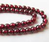 Natural Garnet Bead Strand 15 Inches 4mm/5.5mm/6mm Bead Spacer for DIY Jewelry Making