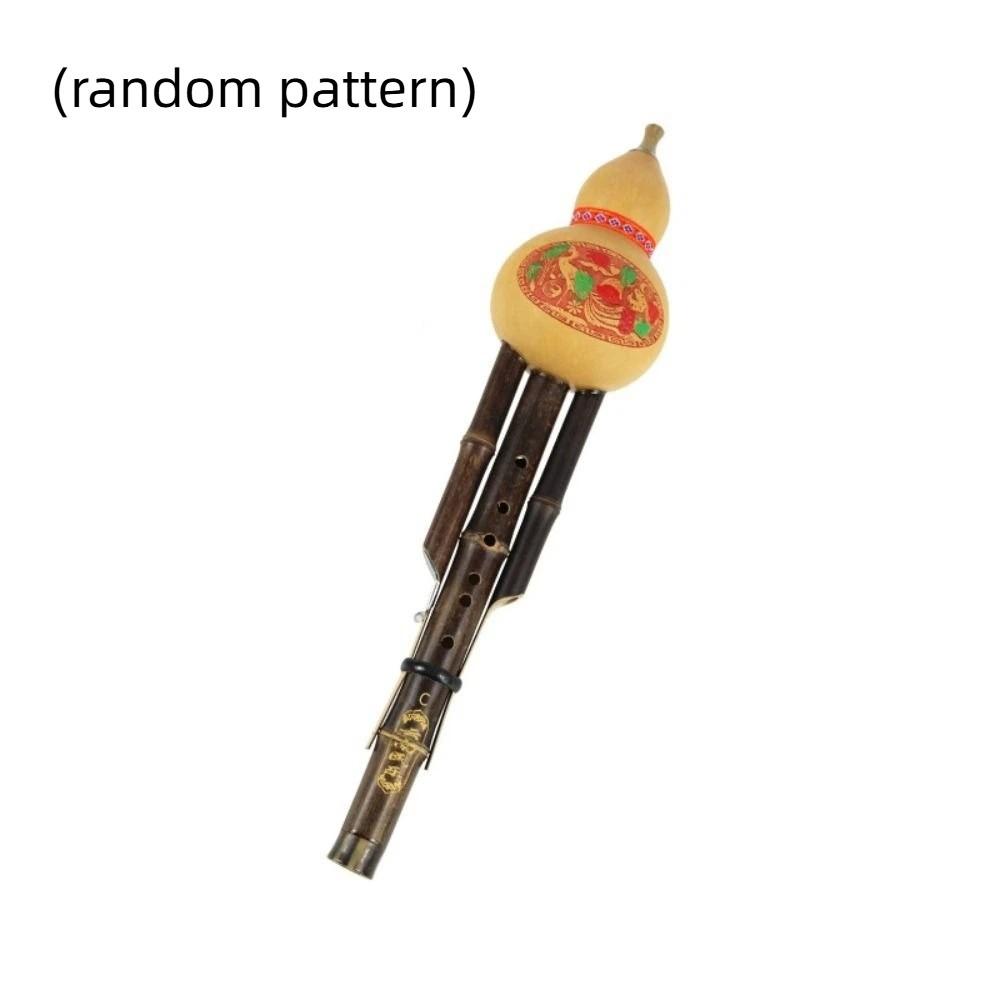 C/bB Key Gourd Flute Black Bamboo Gourd Bamboo Flauta Easy To Play Hulusi  Music Lovers