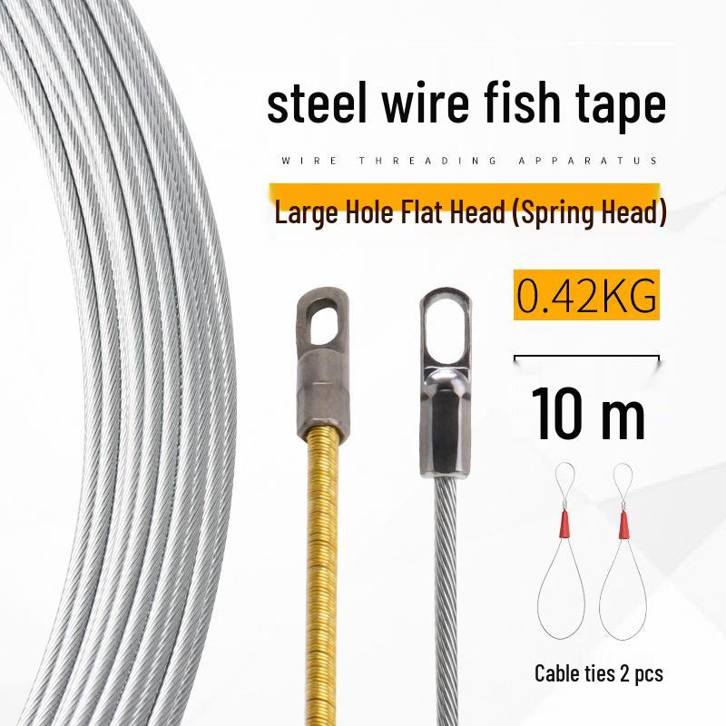 Electrician's Steel Wire Cable Threader & Puller