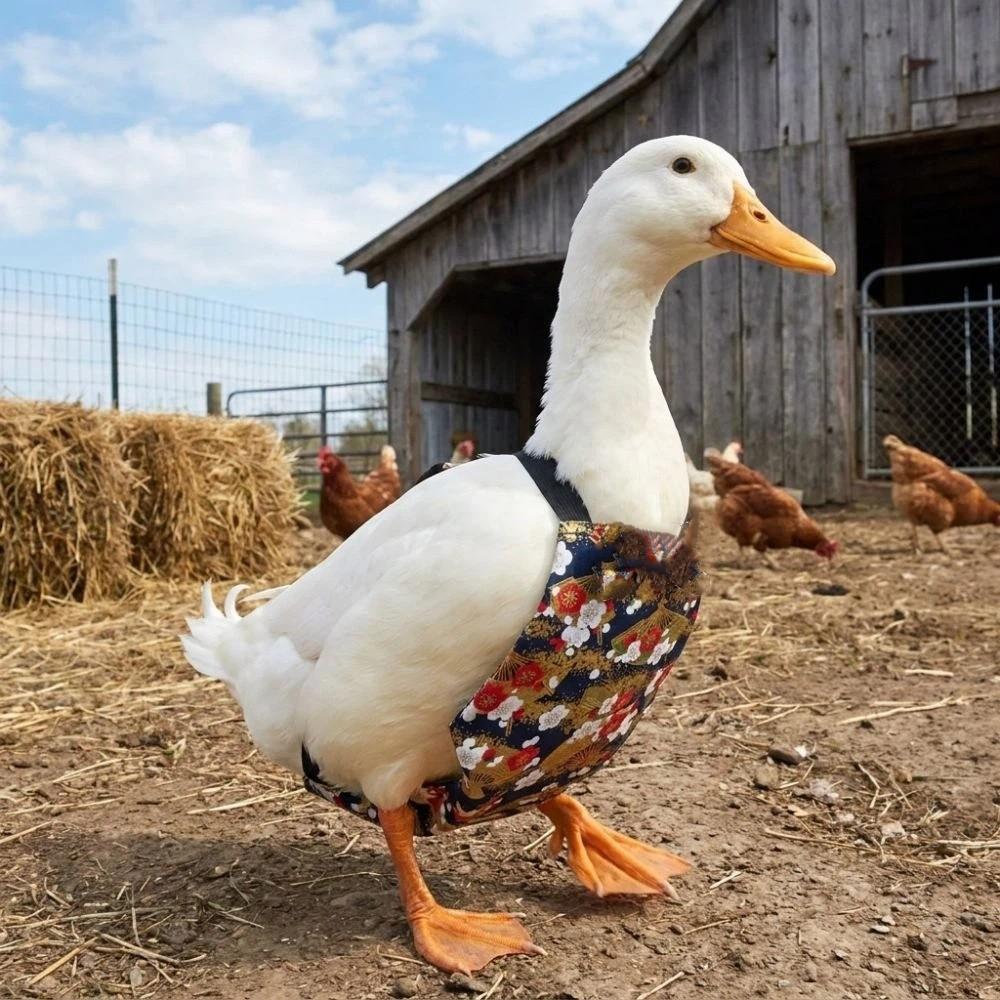 Adjustable Duck Diapers Reusable Chicken Physiological Pants Creative Poultry Nappy Pet Supplies