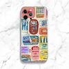 Canned Sardines Phone Case For iPhone 15,14,13,12,11 Plus,Pro,Max,XR,XS,X,7,8 Plus,SE,Mini Transparent Silicone Soft