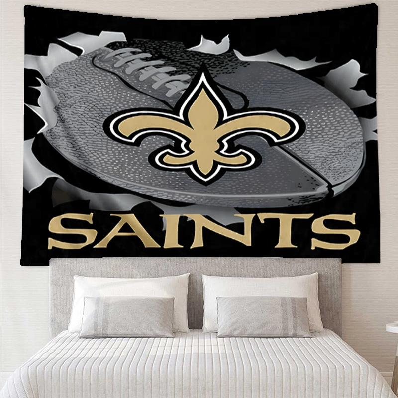 Who Dat Nation Football Quick-Dry Tapestry Hanging for Bedroom,Livingroom, Playroom,Decor Art Room Wall Tapestry Holiday and Birthday Gifts