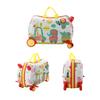 Cartoon Kids Luggage Can Sit Or Ridden Children Travel Bag Trolley Suitcase On Spinner Wheel Cute Kids Gift Rolling Luggage