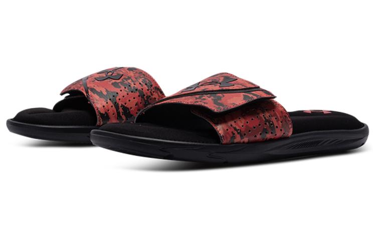 Men's Slides Under Armour Ignite 6 Graphic Strap Slide 'Black Beta Camo'