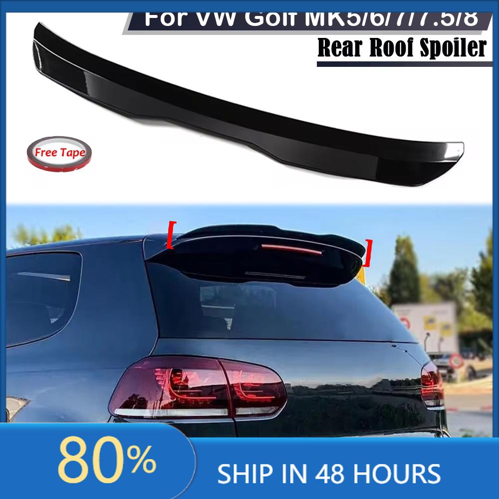 BRQ1 For VOLKSWAGEN VW GTI For Volkswagen VW Golf MK5 MK6 MK7 MK7.5 MK8 GTI Hatchback Rear Trunk Lid Roof Spoiler Wing Car Tail Wing oq2