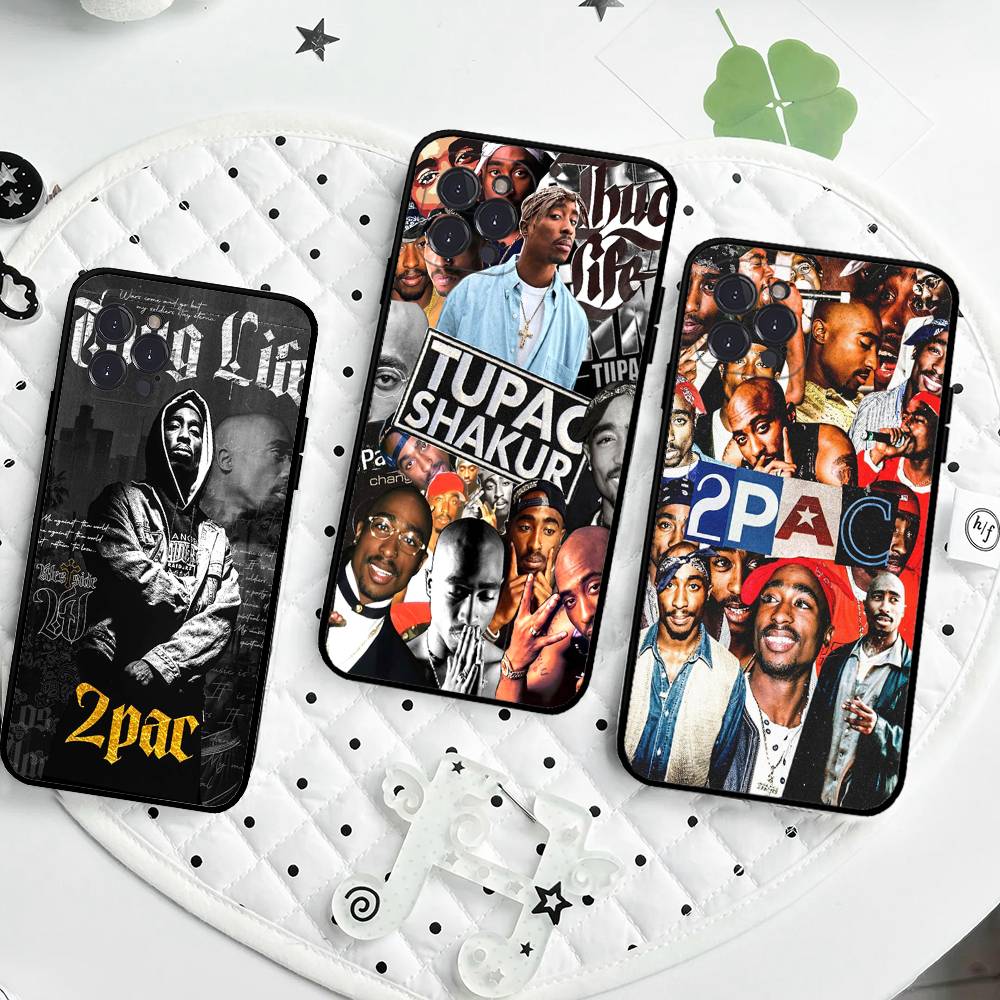 American Rapper T-Tupac S-Shakur Phone Case For Iphone 17 Air 16 15 14 13 12 11 Pro Max 16 15 14 Plus TPU Soft Case