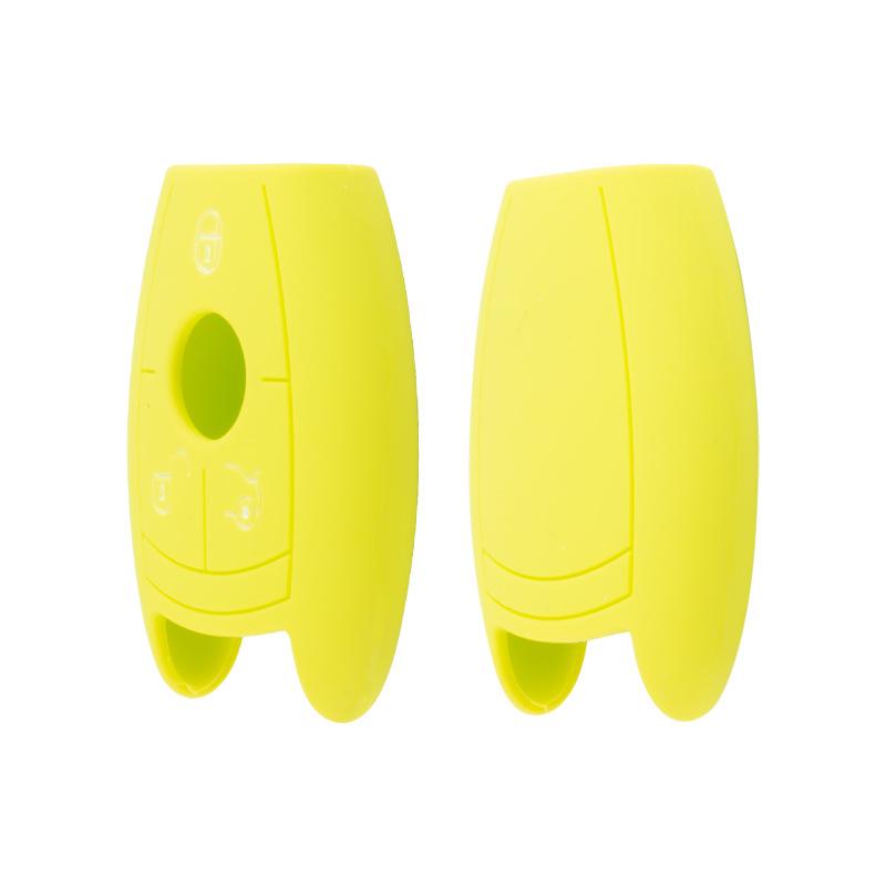 Suitable for Mercedes-Benz C200 Smart 3-button NEC Silicone Key Cover BENZ Soft Key Bag G50 Car Remote Control Protective Cover