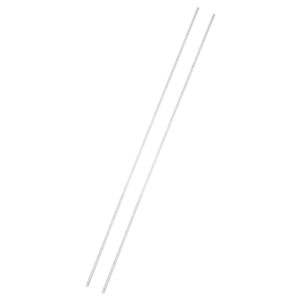 3PCS White Measuring Stick Lightweight Meter Stick Durable Folding Carpenters Ruler