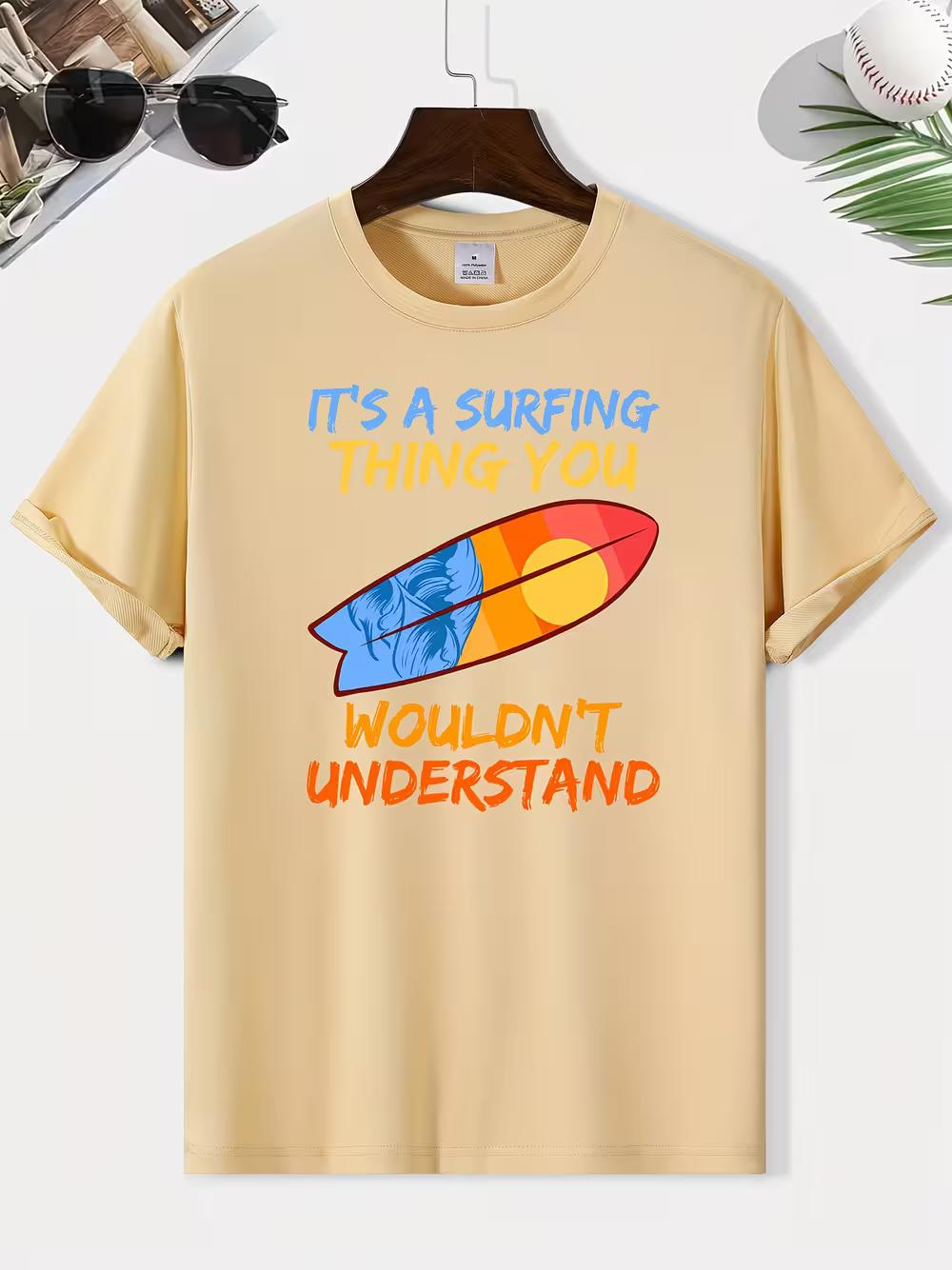 

Men s Casual Geometric Print T-Shirt - Soft Polyester M