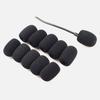 LIOOBO Microphone Sponges for Lapel Microphones, Replacement Microphone Covers for Headsets and Intercoms, Washable Windscreen, Pack of 40 (5mm Inner