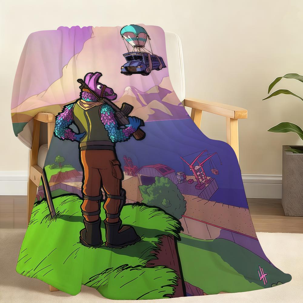Game F-FORTNITE Blanket Soft Throw Blanket for Home Bedroom Bed Sofa Picnic Travel Office Rest Cover Blanket Gift