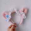 Girl Rabbits Headbands Bowknot Bear Furry Headwear Hairbands Fun Headwear