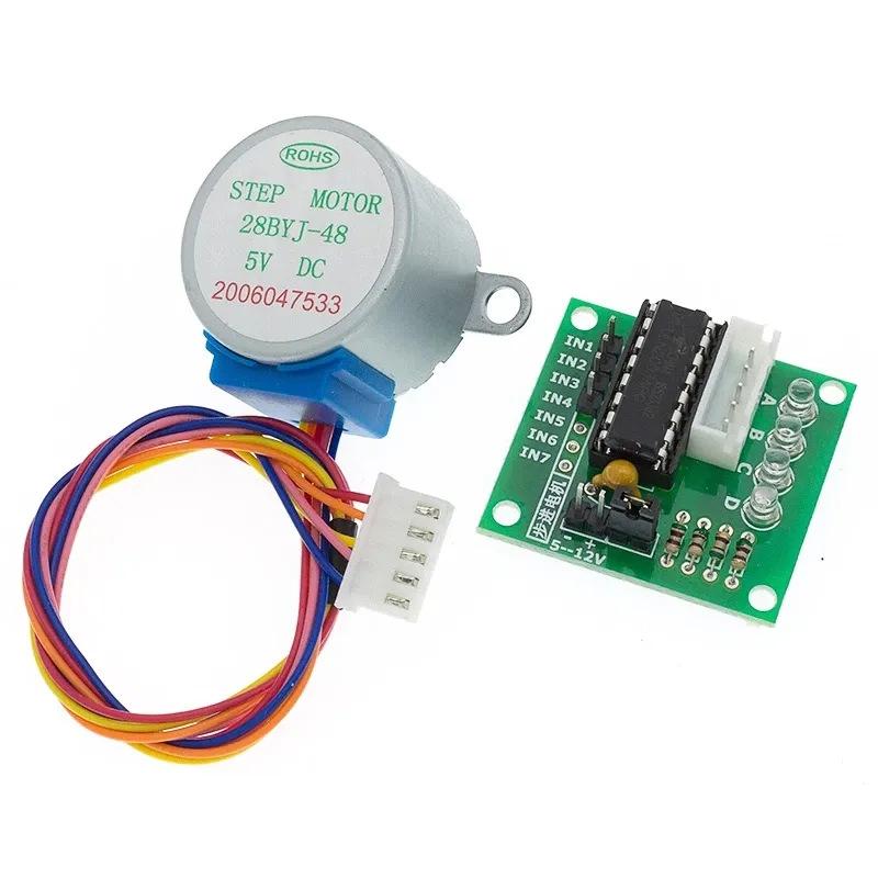 1 Set Lead 25Cm Reduction Step Gear Stepper Motor 4 Phase 28Byj48 For Arduino Diy Kit Uln2003 Driver Board Dc 5V Stepper Motor