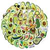 50Pcs Cartoon Avocado Stickers Guitar Suitcase Laptop Helmet Graffiti Sticker