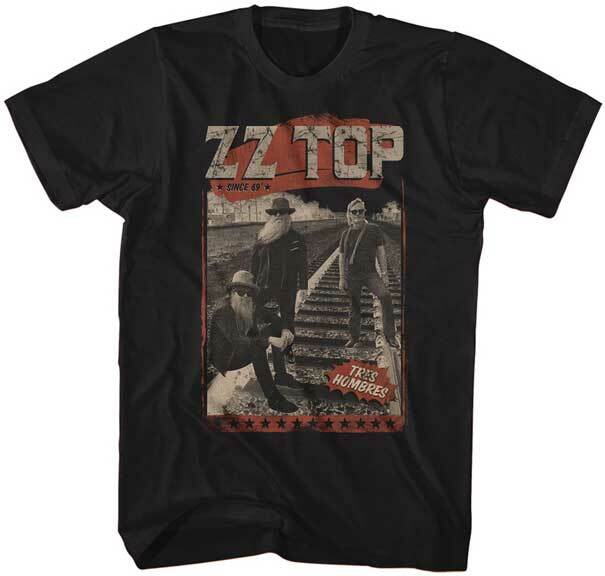 ZZ Top Since 1969 Tres Ombres Men T Shirt Rock Music Band Merch XXL