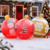 Classic Inflatable Stripped Balls for Christmas Decorations Creative New Mall Office Home Decor Xmas Gift Yard Garden Pearl Ball
